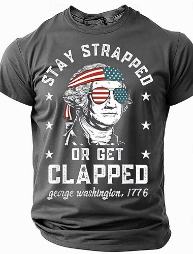  Magliette Patriottiche per Uomini Maglietta Americana con Bandiera Statunitense Manica Corta Maglietta Stampa 3D Maglietta Girocollo Manica Rotonda Moda Quotidiana Militare Strada Casual Quotidiana