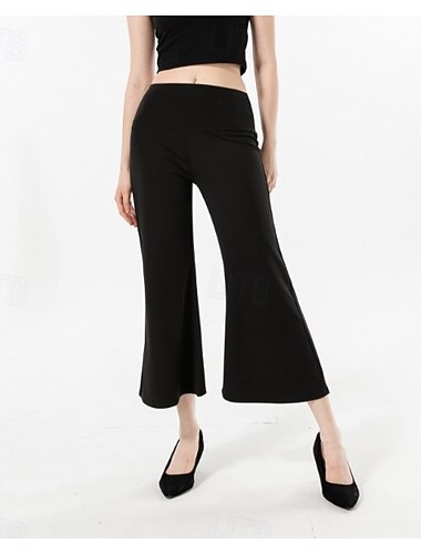  Γυναικεία Μέγεθος EU / US Κούνια Απλός Ελαφριά Μήκος μοσχάρι Φυσικό Μονόχρωμο Άνετα Αναπνέει Ελαφρύ Μικροελαστικό Σπίτι Γιόγκα Μαύρο 4 # Καλοκαίρι Άνοιξη Χαλαρή Εφαρμογή