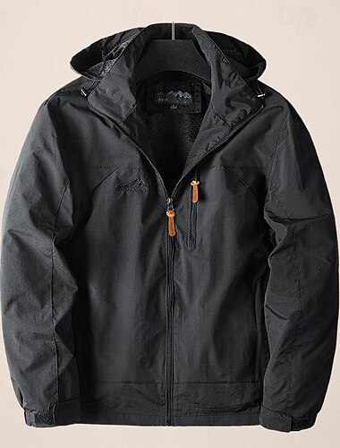  Voor heren Outdoor jas Overgangsjack Alledaagse kleding Winddicht Snel Drogend Lente & Herfst Effen Kleur Casual / Dagelijks Revers Normaal Ruim Passend Zwart blauw Khaki Leger Groen Grijs Jacks