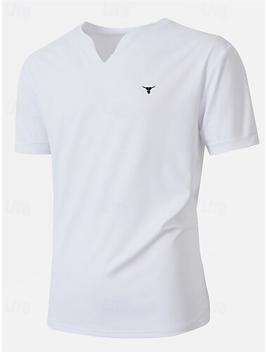  Per uomo Maglietta Camicia a Maniche Corte Manica Corta Scollo a V Estate Motivo Moda Designer Essenziale Stampato Vacanza Streetwear Uscire Nero Bianco Blu marino Maglietta Top per Uomo