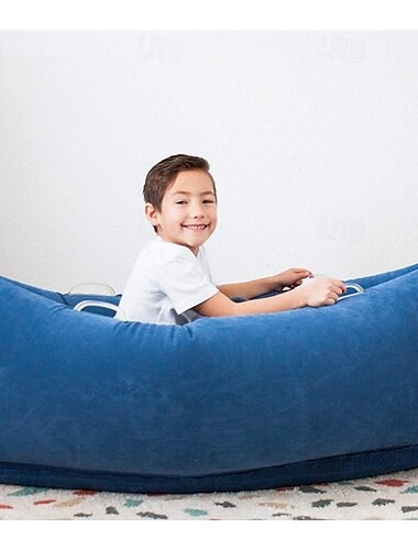  Sillón inflable sensorial para niños con necesidades sensoriales (60 pulgadas, de 6 a 12 años): sillón de compresión para calmar & relajante