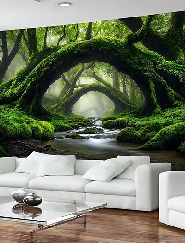  Mysterious Tree Landscape Hanging Tapestry Mural Art Large Tapestry Mural Decoration Photos Background Carpet Curtains Home Bedroom Living Room Decoration
