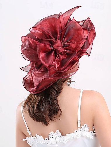  Kentucky Church Derby Hut für Frauen, Organza, breite Krempe, Sonnenhut für Damen, Kleid, Teeparty, Hochzeit