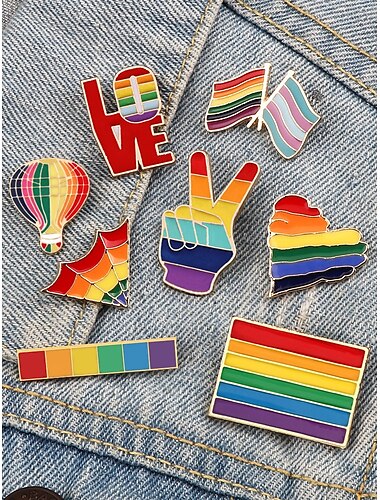  LGBTQ+ Regenbogen-Emaille-Anstecker – Pride-Badge-Kollektion für Jacken, Rucksäcke und Mützen, farbenfrohe Unisex-Accessoires, perfekt für Pride-Paraden, Festivals und LGBT-Events