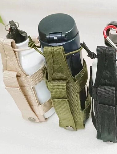  Wasserflaschenhalter, Wasserflaschenträger, verstellbare tragbare Wasserflaschen-Tragetasche mit Klettverschluss – tragbare Wasserflaschentasche zum Wandern, Radfahren, Camping, Reisen