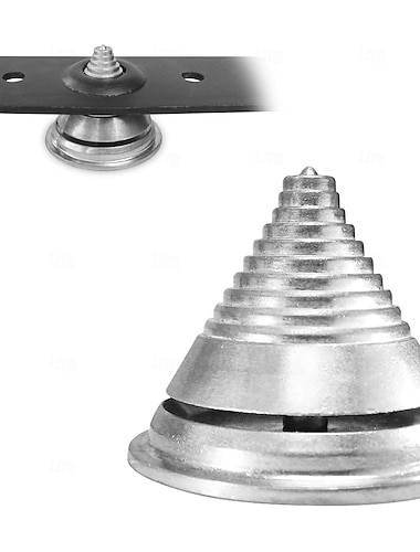  Equilibrador de cuchillas para cortadora de césped para equilibrar las cuchillas después del afilado, diseño de material metálico, accesorios para cortadora de césped, compatible con la mayoría de las