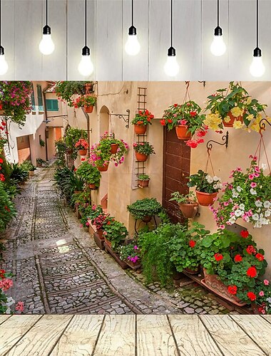  Europäischer Garten Schloss Haus Landschaft hängende Tapisserie Wandbild Kunst große Tapisserie Wandbild Dekoration Fotos Hintergrund Teppich Vorhänge Home Schlafzimmer Wohnzimmer Dekoration