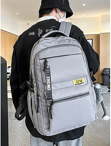  wasserdichter Nylon-Studentenrucksack mit großem Fassungsvermögen – lässiger Reise-Schulrucksack mit mehreren Fächern für Teenager-Mädchen und -Jungen zur Schule
