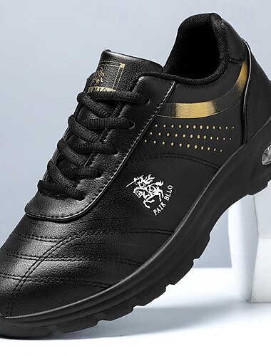  Hvide herresneakers med røde accenter og logodetaljer - elegante, slidstærke, perfekte til sport, træning i fitnesscentret og fritidstøj