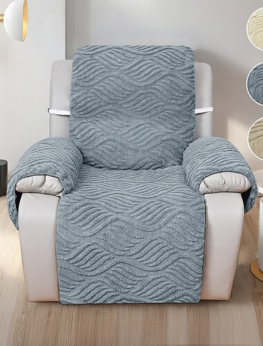  Elegante funda de sillón individual en jacquard con reposabrazos suaves y cómodos, funda de sillón individual de tres plazas para relajarse