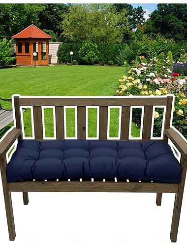  Bankkussen waterdicht, tuinbankkussens, zachte schommelstoelen, kussen voor bankkussens met 2 banden, bankkussens voor binnen- en buitenmeubels