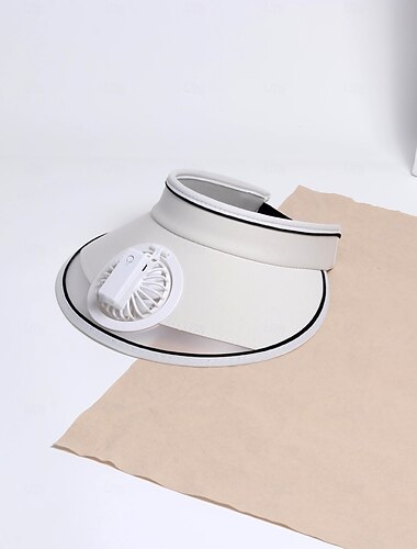  Ventilatorhut Sonnenblendenhut mit Ventilator, großflächiger Sonnenhut mit 2 Geschwindigkeiten Kühlventilator, Sonnenschutz