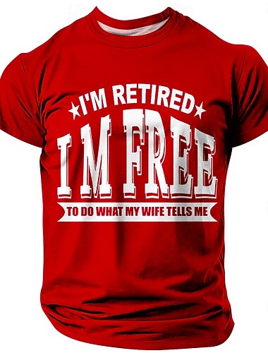  Tricou amuzant pentru pensionare 'Sunt pensionat sunt liber să fac ceea ce îmi spune soția' Tricou grafic cadou