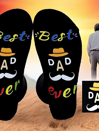  Regalo de Día del Padre Calcetines Regalo Ideal para Papá 1 Par