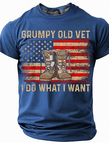  Παν patriotic T-Shirts για άνδρες Funny Slang T-Shirt κοντομάνικο T-Shirt 3D Εκτύπωση Crew Neck Shirt Μόδα Καθημερινή Βασική Οδός Casual Καθημερινά Μαύρη Λευκή Μπλε Καλοκαίρι Άνοιξη Ρουχισμός Σ Μ L