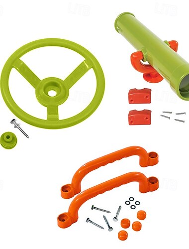  Kinderspielzeug-Set Kombination rundes Lenkrad Kunststoff Teleskop klingende Hupe Glocke Spielzeug Zubehör