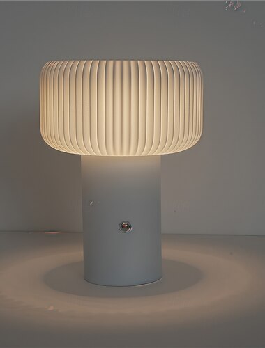  USB aufladbare Schreibtischlampe Nachttischlampe Zimmer Nachtlampe Arbeitslampe Pilzlampe Camping Restaurantlampe 1Stk