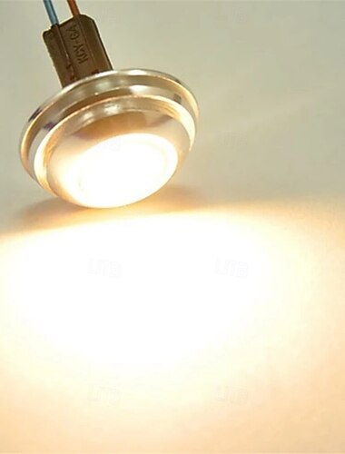  G4 LED-Glühbirnen DC 12 V 2 W COB-LED-Glühbirne G4 Bi-Pin-Sockel UFO-Form, entspricht 20 W Halogenlampe, weiß, warmweiß, 4 Stück