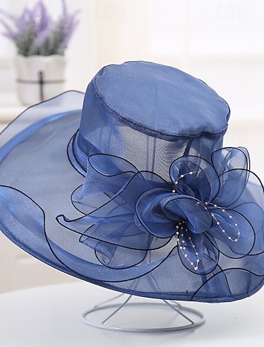  Fascinator-Hüte für Damen, breitkrempiger Organza-Hut für die Kirche, Teeparty, elegante, modische Vintage-Kappe für Hochzeit, Fascinator, Cocktailparty, Beige, Fascinator-Hüte für Damen, Tee, Kopf