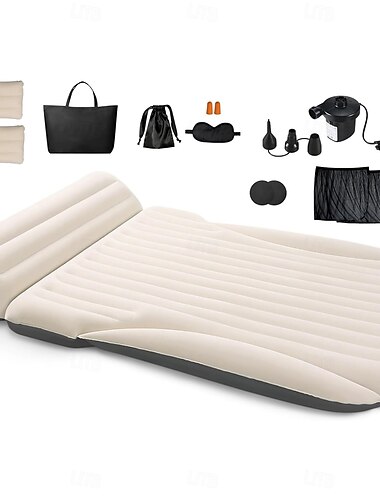  cama de carro colchão de ar inflável para carro com bomba para suv minivan mpv viagem de carro cama inflável