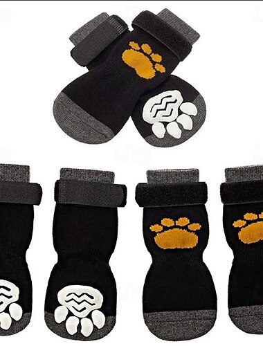  Anti-Rutsch-Hundesocken, um das Lecken der Pfoten zu verhindern. Hundeschuhe für heiße Straßen. Hundestiefel für kleine, mittelgroße und große ältere Hunde. Traktionskontrollstiefel. &Pfotenschutz für