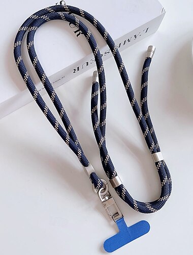  verstellbares Handy-Lanyard mit Metallclip und Patch – einfaches Umhängeband für die Handyhülle