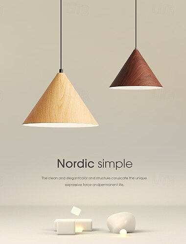  LED hanglamp met metalen afwerking, verstelbare mini-houten hanglamp voor keuken boven gootsteen, eetkamer, warm wit, 110-220V gloeilamp inbegrepen