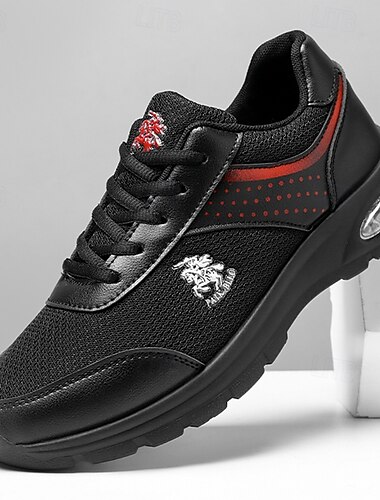  Herr vita och grå löparsneakers med ventilerande ovandel och luftkudde - sportiga, bekväma, perfekta för löpning, gym och utomhusaktiviteter