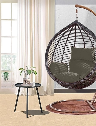  Cojín de repuesto para silla colgante tipo huevo, plegable, impermeable, con reposacabezas, para porche, patio, hamaca, columpio, cojines de repuesto.