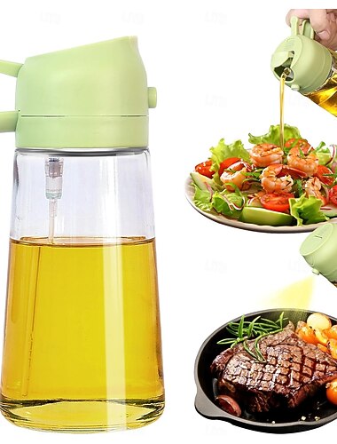  rozprašovač oleje na vaření, dávkovač oleje 16 oz/470 ml do kuchyně, dávkovač olivového oleje 2 v 1 do kuchyňských pomůcek, fritéza, salát, grilování
