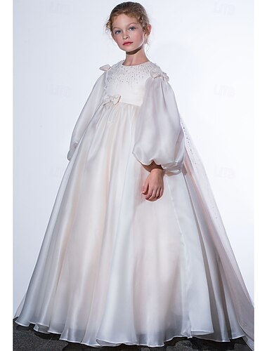  Robe de bal Traîne Balayage Robe de Demoiselle d'Honneur Fille Quinceañera Elsa congelée Filles Jolie robe de bal Tulle avec Froncé Style Royal Tutu Ajustement 3-16 ans