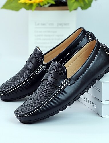  Bruine heren loafers en instappers met zacht voetbed, stijlvolle stiksels en comfortabele pasvorm - perfect voor zakelijke gelegenheden, dagelijks gebruik en weekenduitjes