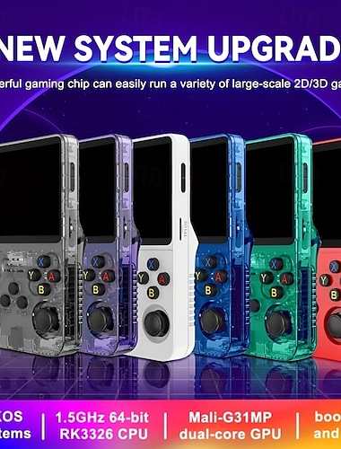  R36S draagbare spelconsole 3,5 inch IPS-scherm retro spelconsole Linux-systeemscherm draagbare pocketvideospeler reisbenodigdheden 64 GB en 128 GB extra groot geheugen