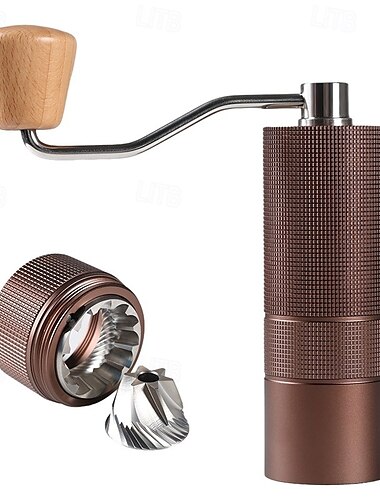  Manuelle Kaffeemühle, handverstellbares Mahlwerk mit Stahlkern für die Küche, tragbares Hand-Espresso-Kaffee-Fräswerkzeug