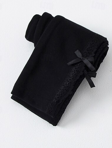  Kinder Mädchen Leggings Einfarbig Täglich Schule Ab 4 Jahren Frühling Schwarz Marineblau Grau
