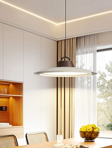  Pendelleuchte 40 cm Einzelkopf-Dekoration Kronleuchter Lampenschirm nordischer kreativer Stil Beleuchtungskörper Balkon Konferenzraum Café Hängelampe 110-240 V