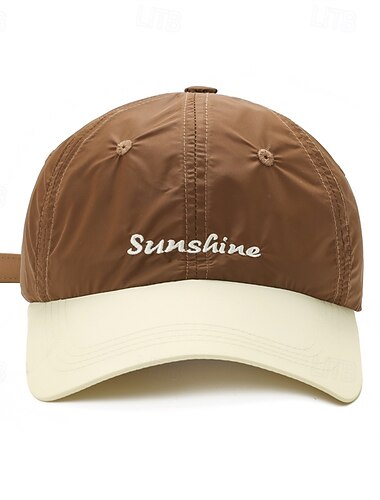 Baseballkappe Tennis Cap Herren Flügelärmel Mehrfarbig Patchwork Atmungsaktiv Schnelltrocknend für Tennis Baseball Laufen Sommer Weiß Rosa Rot