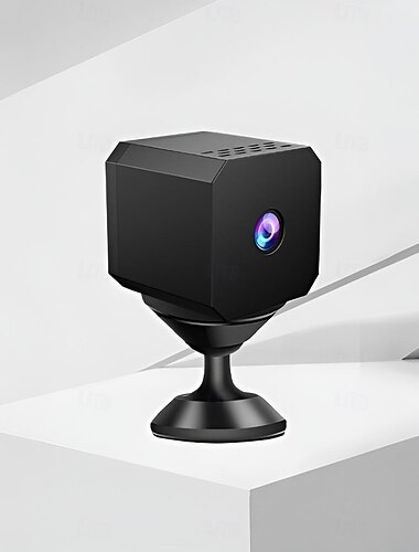  Mini wifi-beveiligingscamera voor binnen - HD nachtzicht groothoek bewakingscamera voor thuisgebruik, babyfoon voor huisdieren