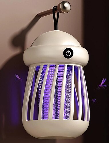  Tragbare Mückenvernichterlampe, elektrische Fliegenfalle für Schlafzimmer, geräuschloser Betrieb, effektive Mückenbekämpfung, kompaktes und wiederaufladbares Design für den Innenbereich