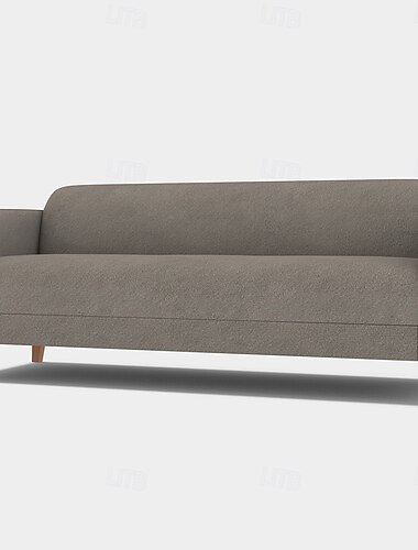  Samtsofabezug, einfarbig, gesteppte Schonbezüge, passend für Linanäs-Sofa