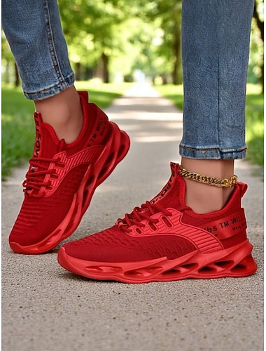  lette, pustende strikkesko for dame med regnbuefargede striper – uformelle slip-on-løpesko for turgåing, reiser og hverdagsbruk