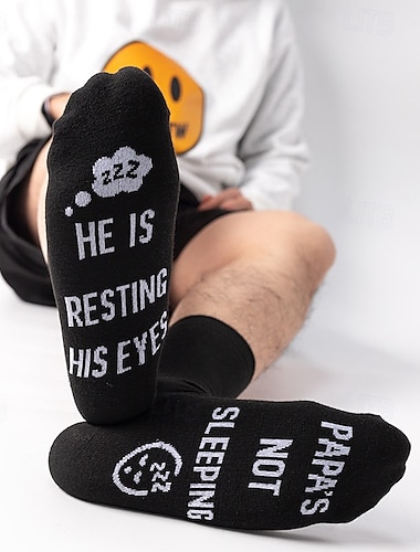  Regalo de Día del Padre Calcetines Regalo Ideal para Papá 1 Par