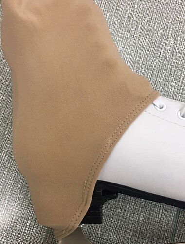  Über die Stiefel Eiskunstlaufstrumpfhosen Damen Eislaufen Strumpfhosen Hautfarbene Halbschuhe ohne Samt Hautfarbene Fullcover-Schuhe ohne Samt Hautfarbene Vollüberzugschuhe aus Samt Hohe Elastizität