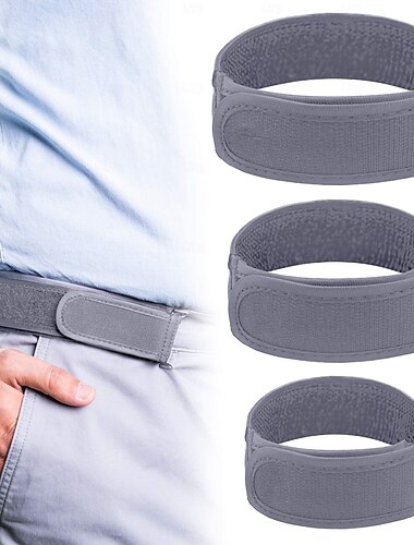  unisex riem - klittenband, elastisch, geen gesp, lui verstelbare riem, gemakkelijke riem