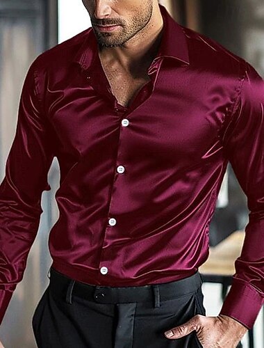  Ανδρικά Πουκάμισο Καλοκαιρινό πουκάμισο Casual πουκάμισο Πουκάμισο παραλίας Πουκάμισο με κουμπιά Μαύρο Λευκό Κρασί Θαλασσί Πράσινο του τριφυλλιού Μακρυμάνικο Σκέτο Πέτο Διακοπές Χαβανέζα Κουμπιά Ρούχα