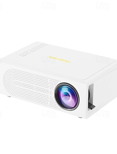  Mobiler 1080p-Projektor – kabelgebundene Telefonverbindung, verstellbarer 100-Zoll-Bildschirm, manueller Fokus, kompatibel mit iOS/Android, ideal für Heim- und Freiluftkino