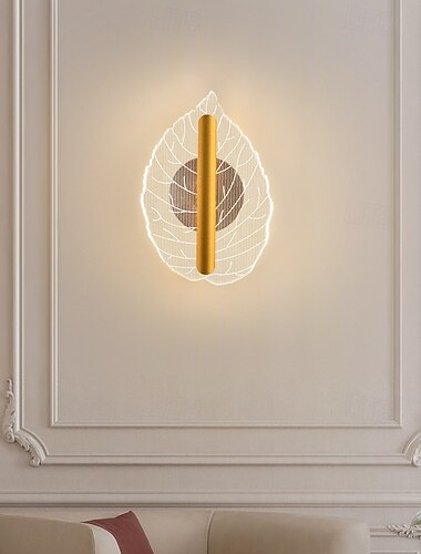  Apliques de pared LED modernos para interiores, para sala de estar, dormitorio, de metal, blanco cálido, 110-120 V, 220-240 V, 5 W