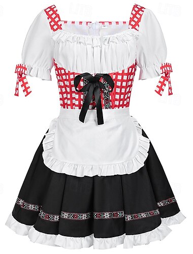  Oktoberfest Vestidos Dirndl Empregada Bávaro prados Mulheres Festa Festival da Cerveja Pano de Estilo Tradicional