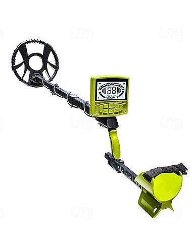  Detector de metais dourado portátil personalizado - à prova d'água para caça ao tesouro ao ar livre &ferramenta de arqueologia com 5 modos profissionais, bobina à prova d'água de 11" &haste ajustável