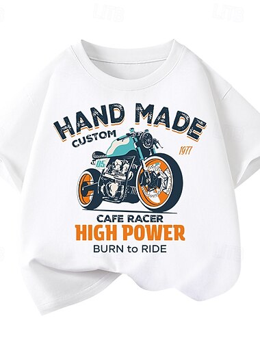  100 % bomull Barn Flickor 1 2 3 Tecknat Tryckt T-shirt Rund hals Kortärmad Utomhus Semester Dagligen Klassisk Ledigt Mönster Sommar